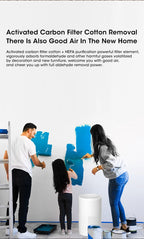 Mini Desktop Air Purifier Portable Air Purifier Household Air Cleaner With HEPA Filter Air Freshener Odor Remover Air Cleaner