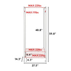 Metal Closet Organizer Wardrobe Shelves System Clothes Storage Rack Heavy Duty
