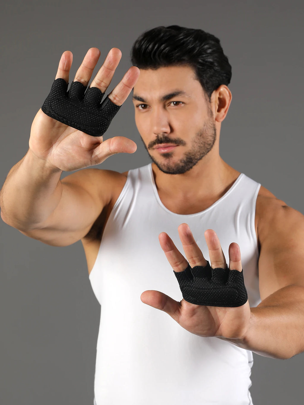 VBOSi Women Men Four-Finger Workout Gloves for Fitness, Weightlifting & Training
