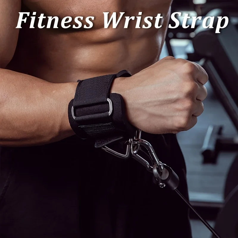 Wrist Cuffs for Cable Machine, Adjustable Neoprene Padding
