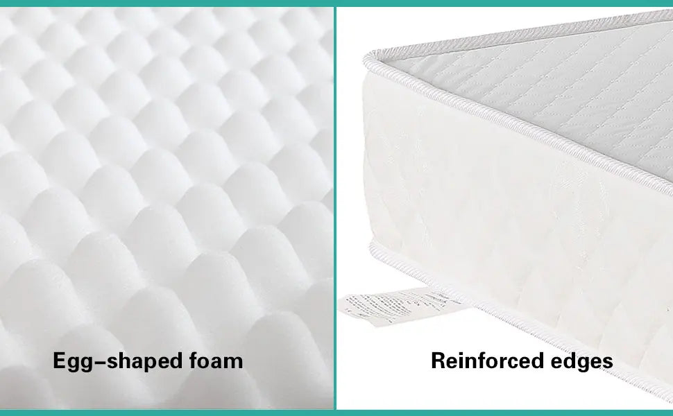 Baby Crib Cot Mattress Toddler Bed Bonnell Spring Foam PEVA Fabric Mattresses