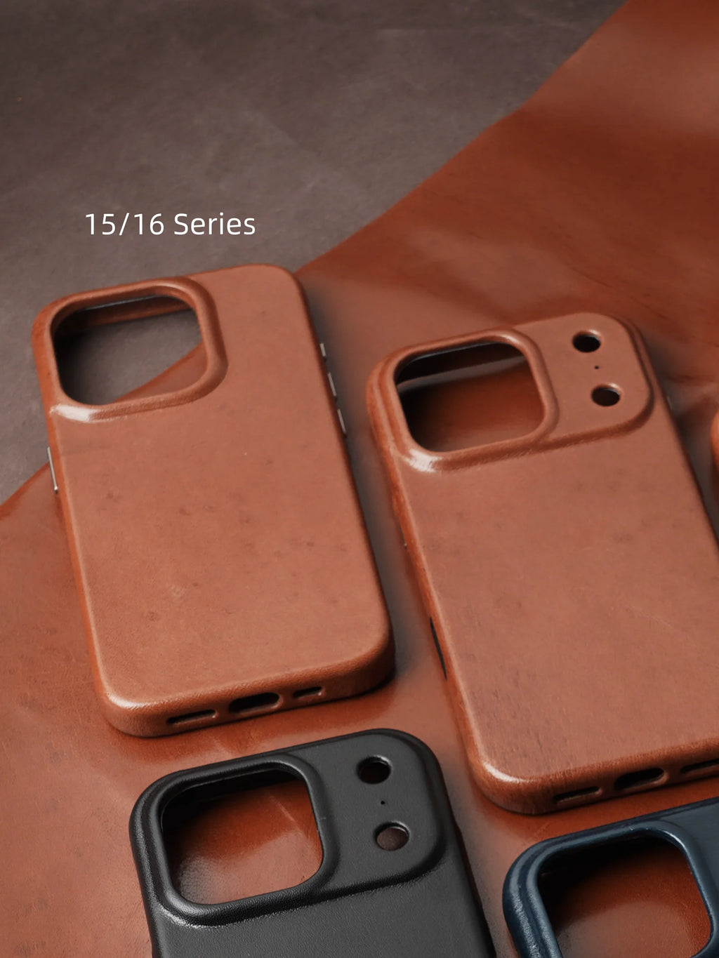 YMW Scars Italian Kangaroo Genuine Leather Case for iPhone 17 16 15 Pro Max Magnetic Handmade Phone Cover