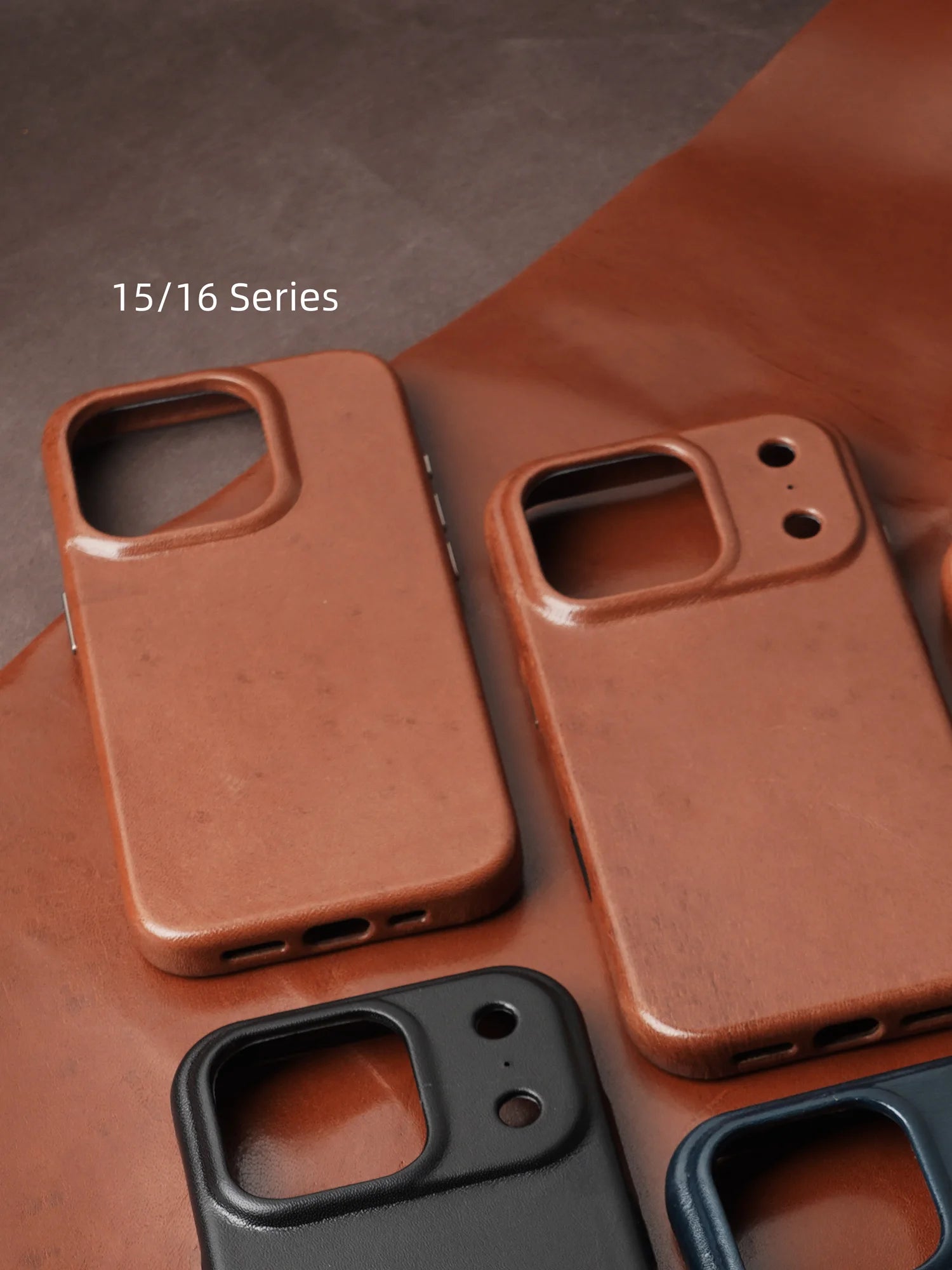 YMW Scars Italian Kangaroo Genuine Leather Case for iPhone 17 16 15 Pro Max Magnetic Handmade Phone Cover