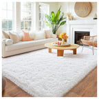 Long Plush Carpet For Living Room Sofa Area Rugs Modern Ultra-Soft Fluffy Floor Mat Kids Bedroom Bedside Rugs Home Decor Gray