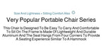 Outdoor Portable Camping Recliner Foldable Nap Beach Chair with Leg Support