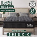 Duchess Mattress Spring Latex Gel Memory Foam Bed Queen Double King Single 35cm