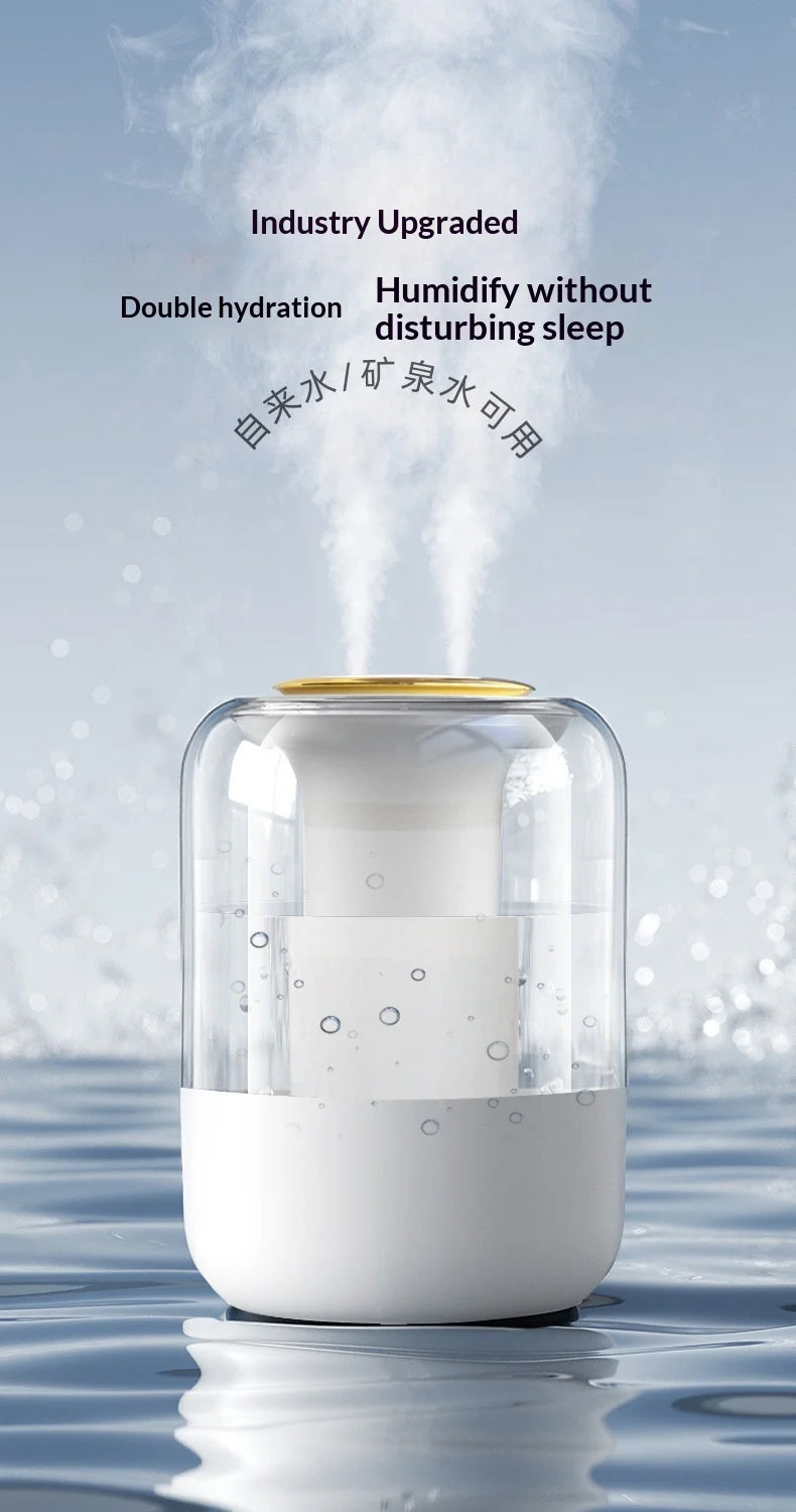 HOMEFISH 2025 New Model Air Humidifier for Home Use, Quiet Bedroom Large Spray for Pregnant Women and Babies, Indoor Humidifier