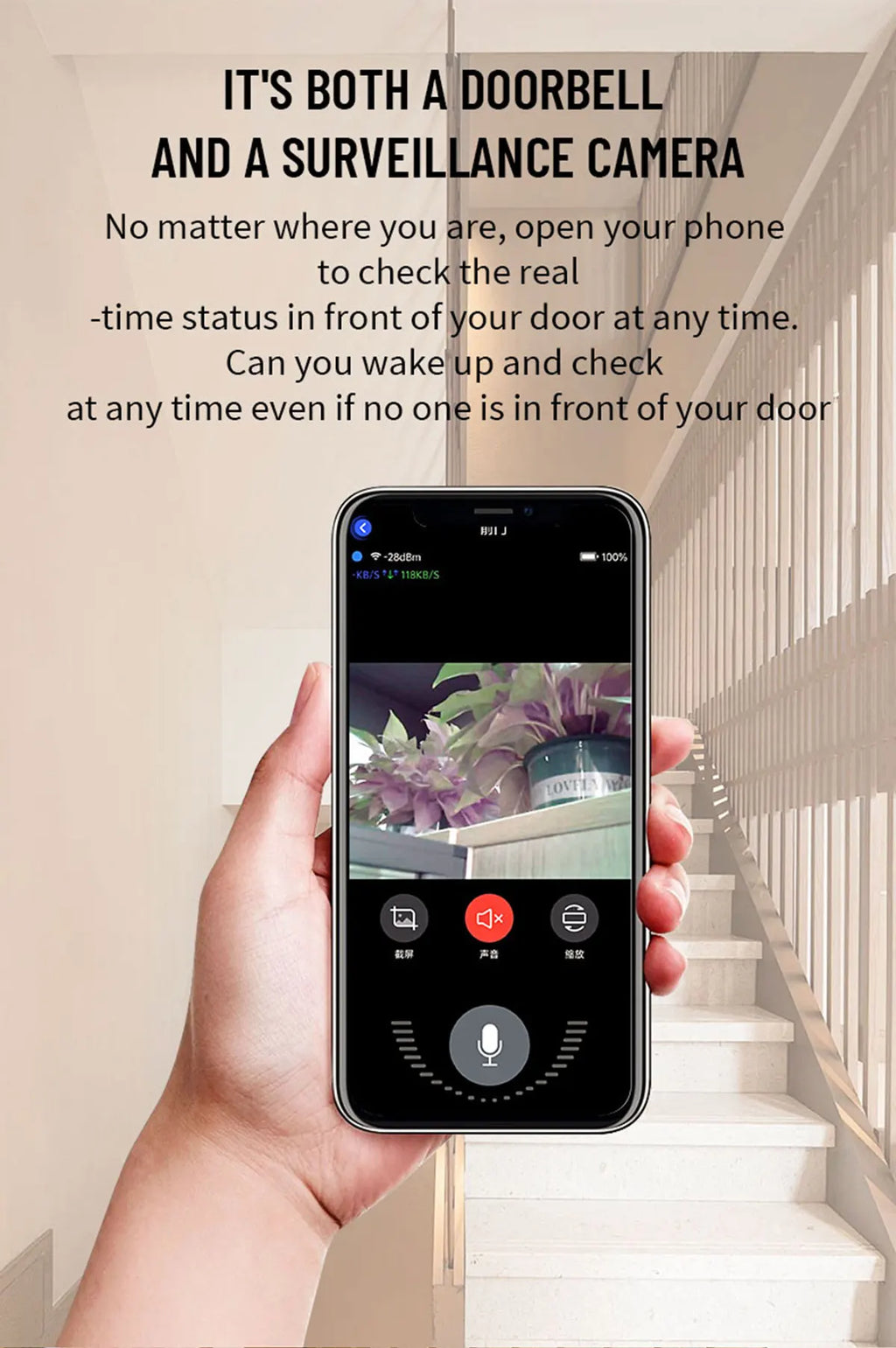 WIFI Video Doorbell Camera Wireless IR Night Vision