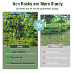Cucumber Trellis for Garden Vegetable Trellis,U-Shaped Metal Garden Trellis Arch Plant Grow Support Frame for Climbing