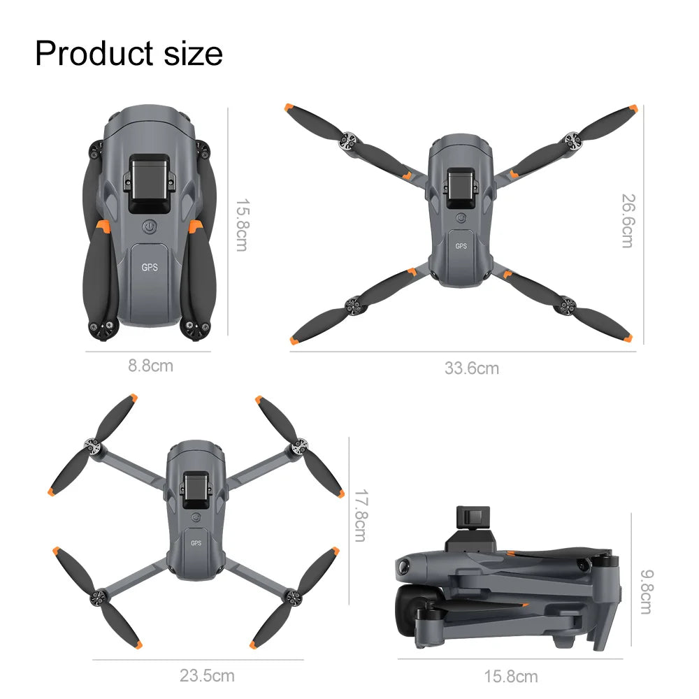 Xiaomi Mijia V918 3S GPS Drone 8K Professional Camera Aerial FPV Brush power Laser Obstacle with Large Screen RC Folding 2026