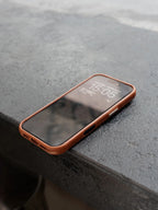 YMW Scars Italian Kangaroo Genuine Leather Case for iPhone 17 16 15 Pro Max Magnetic Handmade Phone Cover