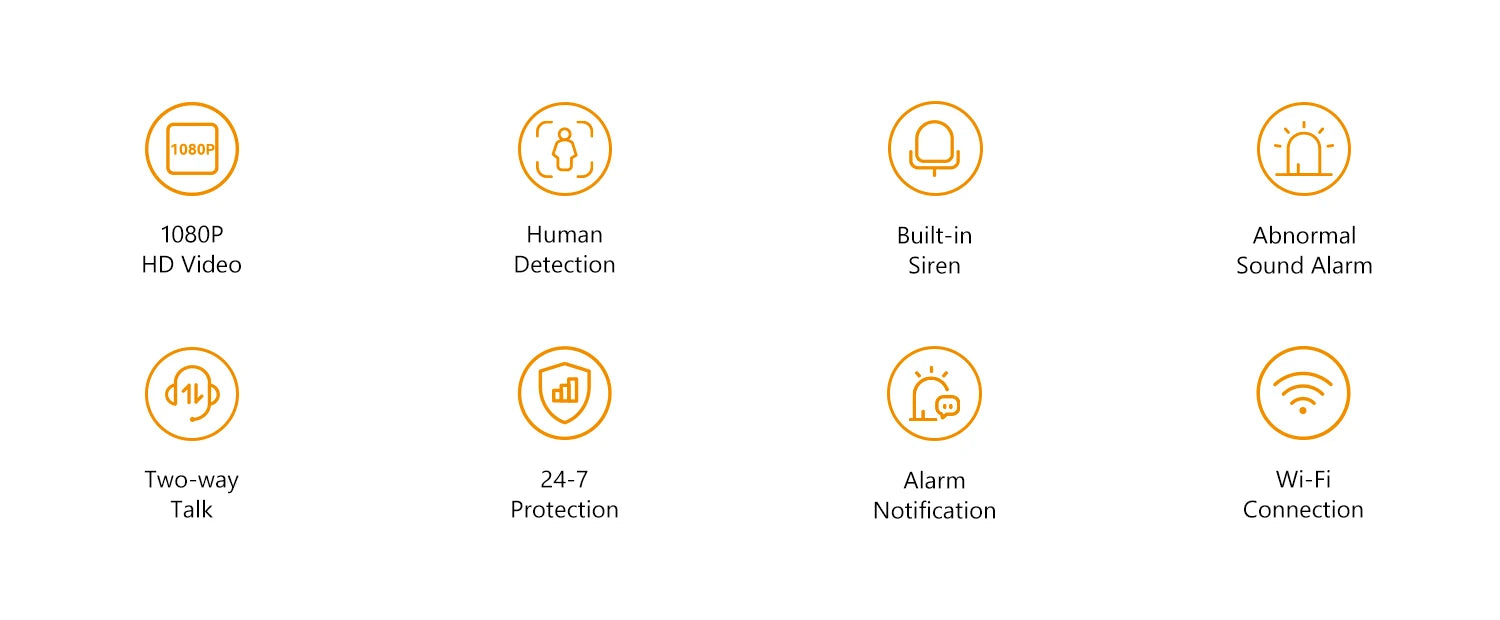 IMOU Indoor Security 2MP Camera 4PCS Wi-Fi IP Security Surveillance Smart System with Night Vision Baby Camera