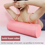 Yoga Roller Round EVA Foam Cylinder Hexagonal Roller for Pilates Exercise Enhanced Home Workouts Diameter 9.6cm Length 30cm