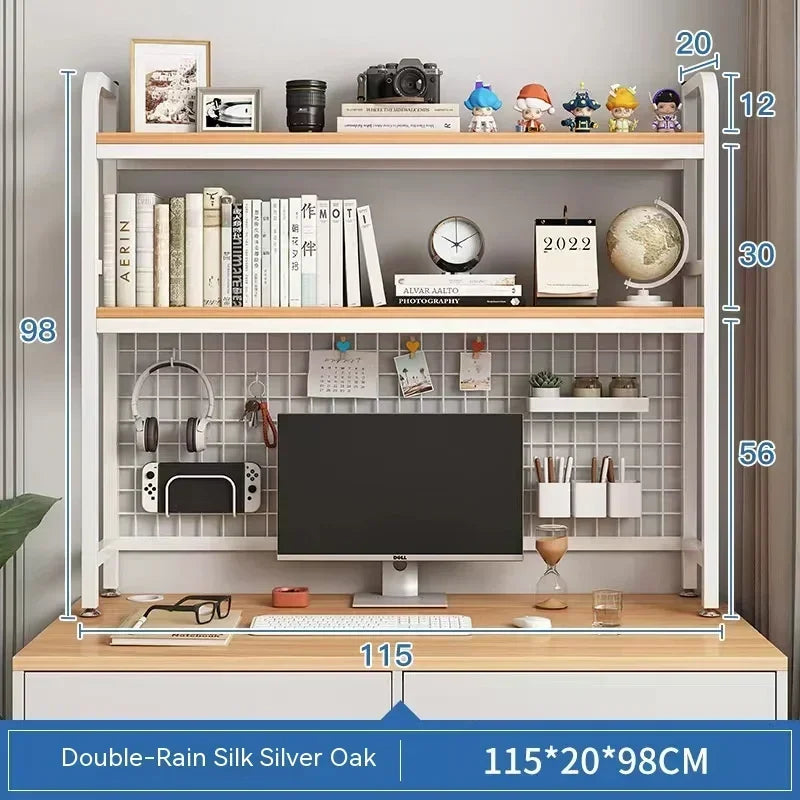 Desktop Multi-Layer Wrought Iron Shelf Bookcase