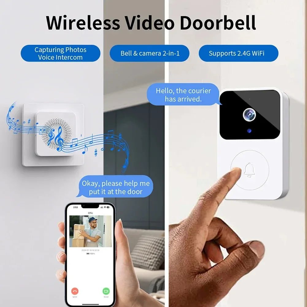 WIFI Video Doorbell Camera Wireless IR Night Vision