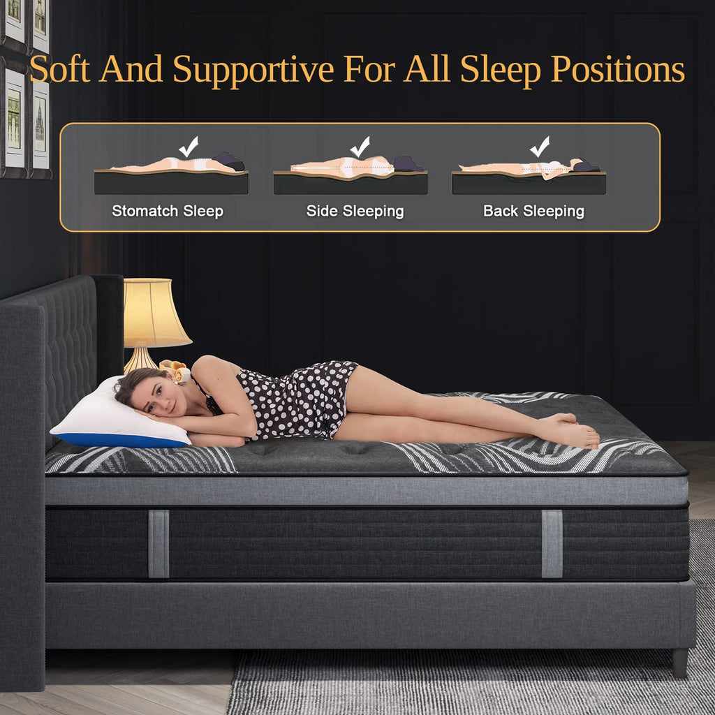 Viscountess Mattress Queen Double King Single Memory Foam Medium Firm 25cm