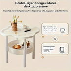 Creative Coffee Table Modern Minimalist Table Living Rooms Mobile Storage Rack Corner Table Cream Sofa Bedroom Cabinet Bedside