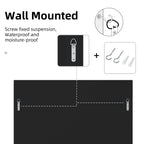 60*60cm Square Living Room Decor Mirror, HD Glass Wall Mounted Mirror with Golden Rim Edge for entryway,Bedroom, Home Wall Decor