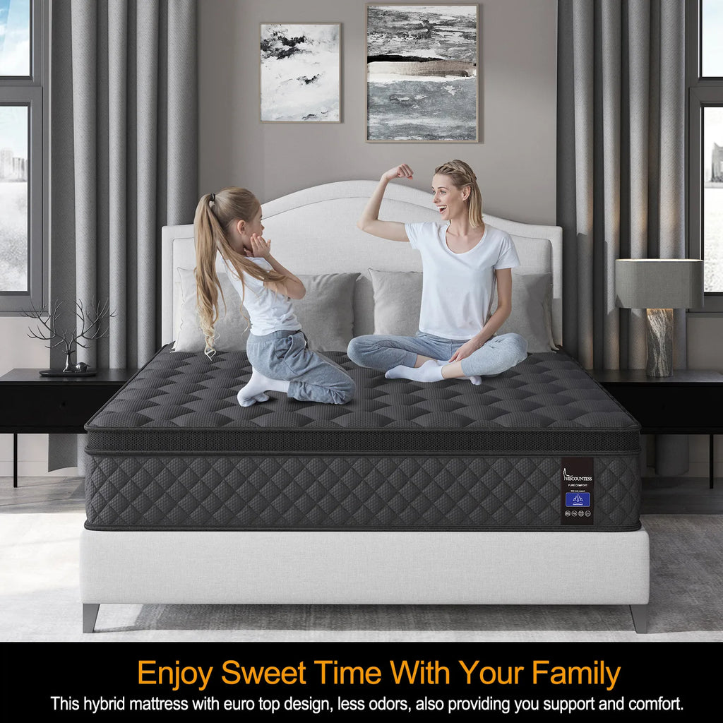 Bed Mattress Pocket Spring Gel Memory Foam Double Queen King Single 25cm