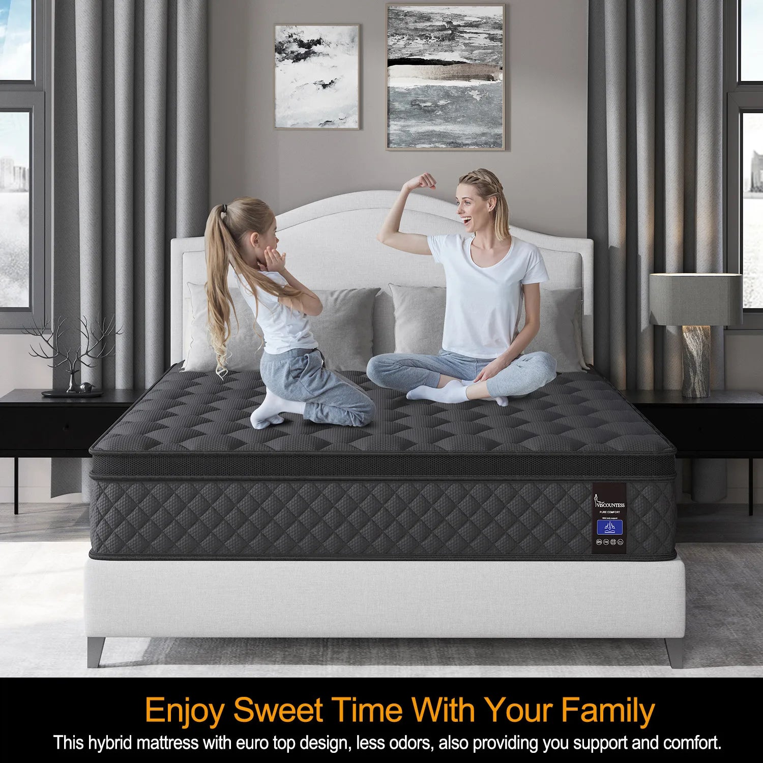 Bed Mattress Pocket Spring Gel Memory Foam Double Queen King Single 25cm