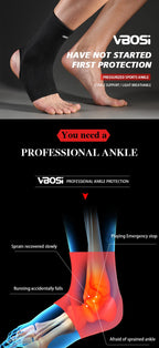 1 Pc Elastic Breathable Ankle Support Brace Running, Sports, Daily Wear