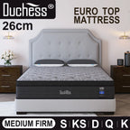 Duchess Pocket Spring Mattress Medium Firm Foam Queen Double King Single Bed