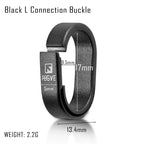 Titanium Alloy Quick Release Key Ring With Black PVD Coating-For Car Keys, EDC Accessories, Durable Compact Metal Connector Ring