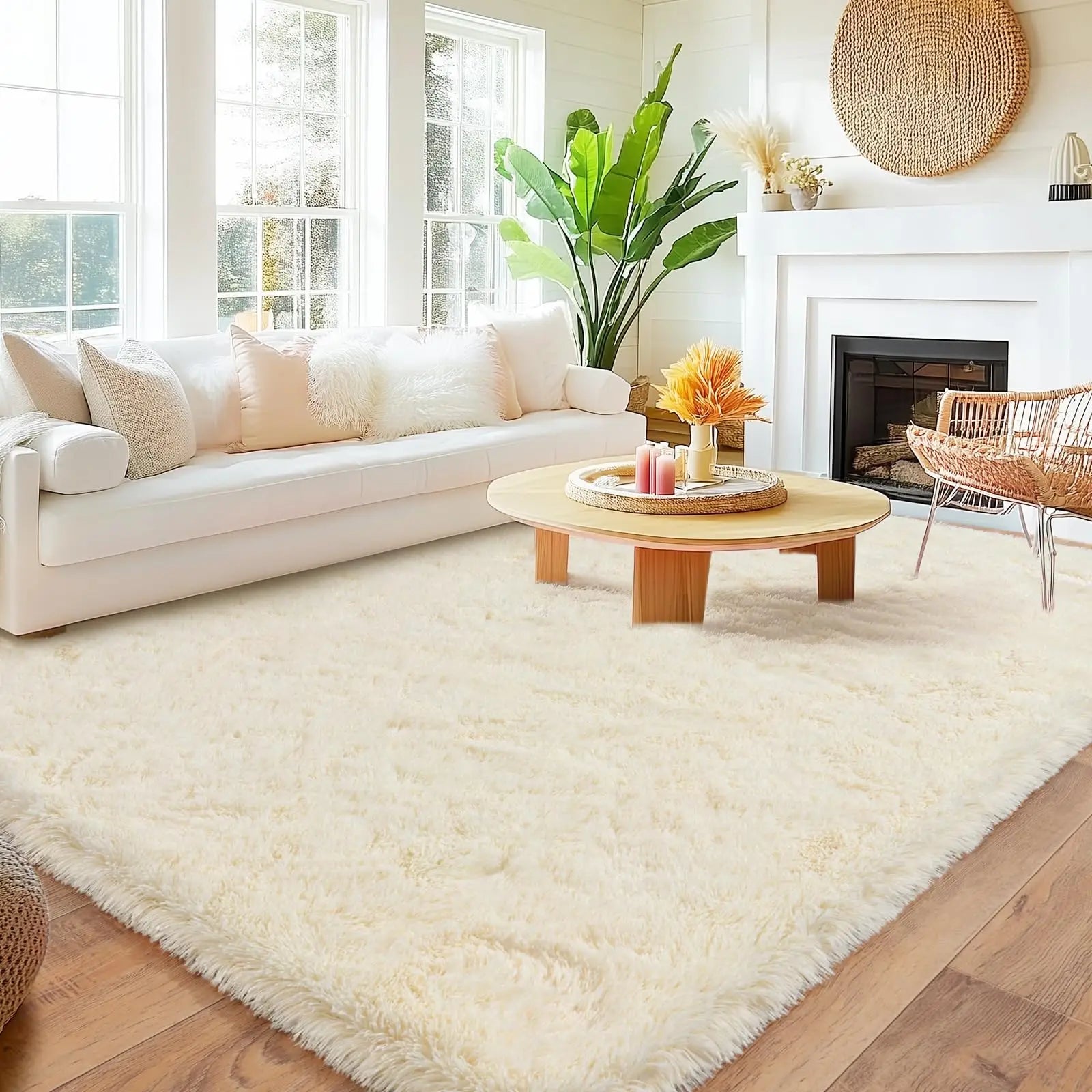 Long Plush Carpet For Living Room