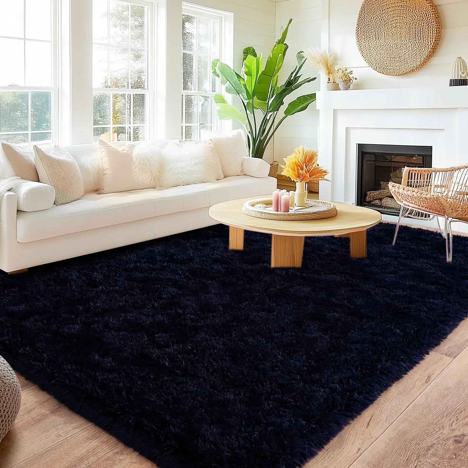 Long Plush Carpet For Living Room Sofa Area Rugs Modern Ultra-Soft Fluffy Floor Mat Kids Bedroom Bedside Rugs Home Decor Gray