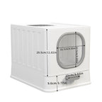 Bingopaw XL Cat Litter Box with Lid Enclosed Cat Potty Top Entry Anti-Splashing Cat Toilet Easy to Clean with Cat Litter Scoop