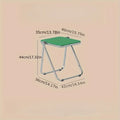 Chic Transparent Folding Side Table - Modern Coffee Table with Metal Frame, Ideal for Living Room Bedroom & Compact Storage