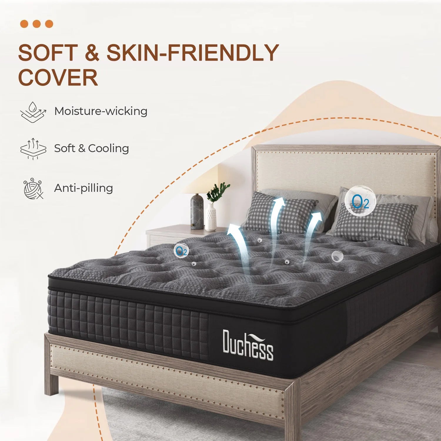 QUEEN DOUBLE KING SINGLE Mattress Pocket Spring Gel Memory Foam Luxury EuroTop 27cm