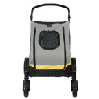 Large Dog Stroller 4 Wheel Pet Trolley Carrier Foldable for 2 Dogs up to 121 lbs