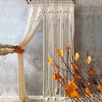 Macrame Curtain Wall Hanging Handmade Boho Curtains for Wedding Backdrop Arch Closet Room Divider Boho Wall Decor