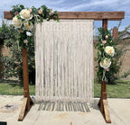Macrame Curtain Wall Hanging Handmade Boho Curtains for Wedding Backdrop Arch Closet Room Divider Boho Wall Decor