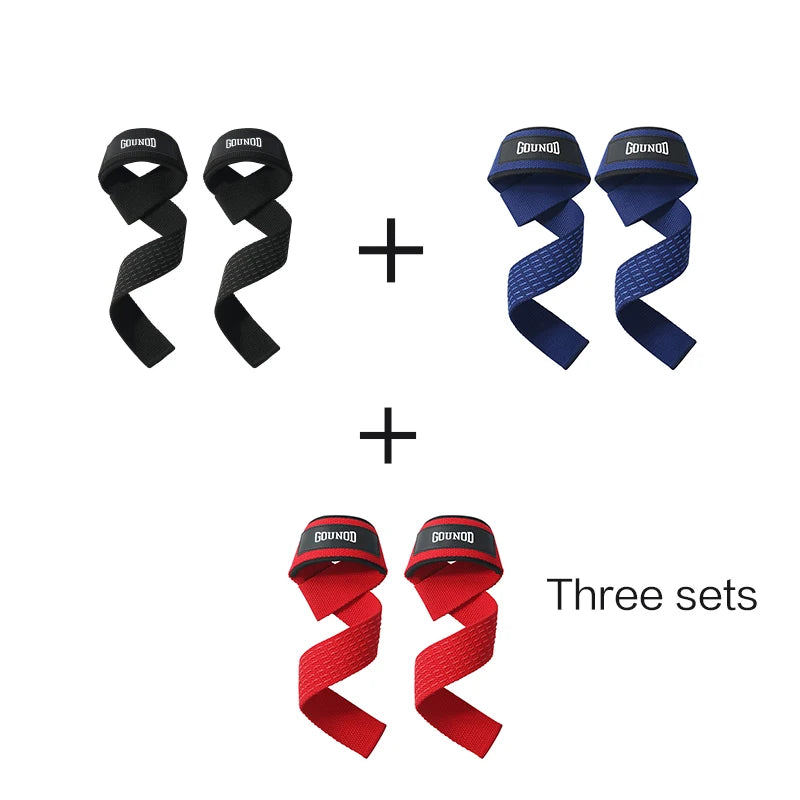 Weightlifting Straps Anti-Slip Silicone Lifting Wrist Straps