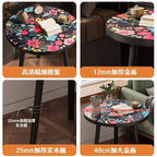 Mandala Coffee Table Removable Mini Desk Wooden Coffee Side Table Living Room Furniture Sofa Bedside Round Table Bedroom Home