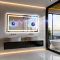 Wisfor 48x24 LED Bathroom Mirror with Dual Lights, Anti-Fog, Bluetooth Speaker, 3 Colors Temperature & Dimmable, Lighted Mirrors