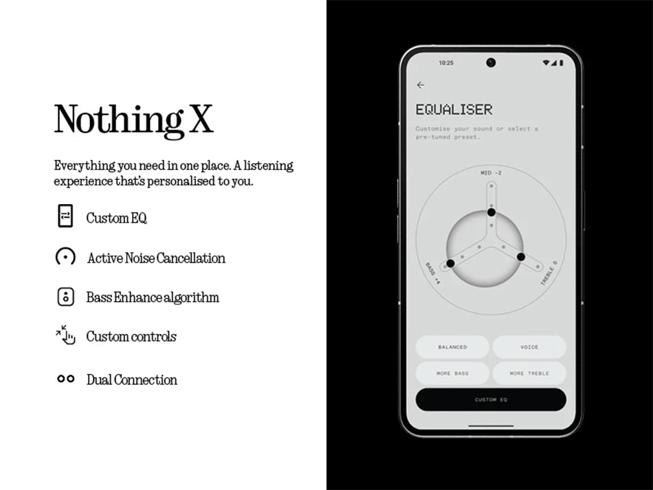 Global Version Nothing Ear (a) Bluetooth Earphone  45dB Active Noise Cancelling ANC Dynamic 42.5 hours listening Fashion Design