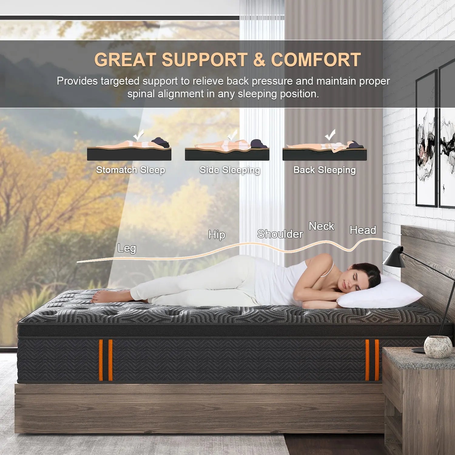Gel Memory Foam Mattress Queen Double King Single Bed Pocket Spring Foam 30cm
