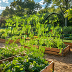 Cucumber Trellis for Garden Vegetable Trellis,U-Shaped Metal Garden Trellis Arch Plant Grow Support Frame for Climbing