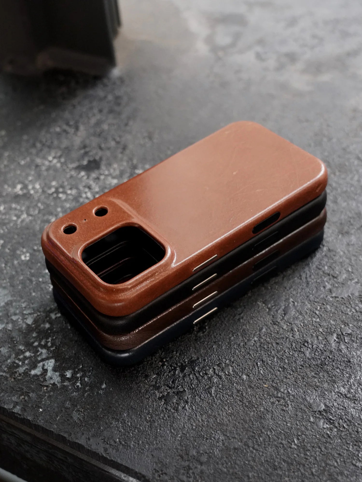 YMW Scars Italian Kangaroo Genuine Leather Case for iPhone 17 16 15 Pro Max Magnetic Handmade Phone Cover