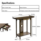 Console Table 32" Rustic Sofa Table
