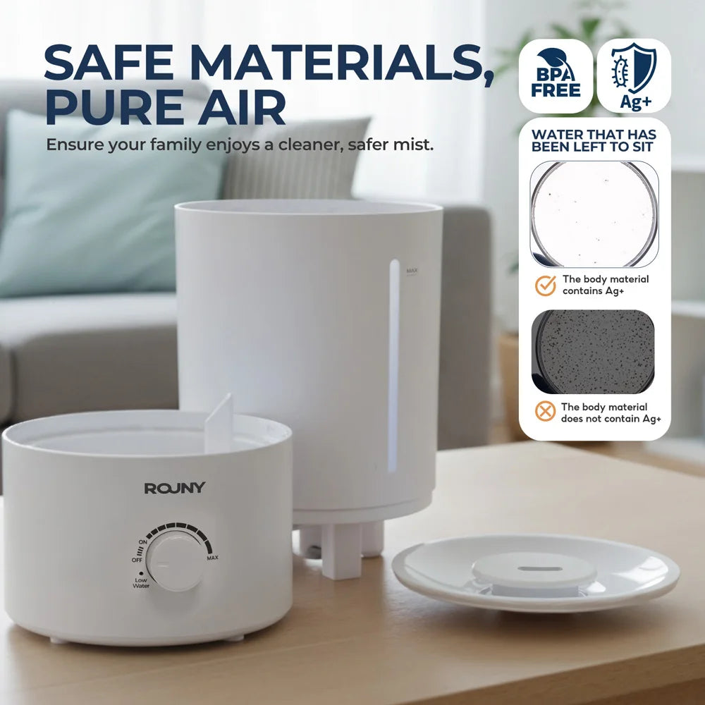 ROUNY Air Humidifier, 4L Large Capacity Ultrasonic Humidifier