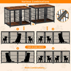 Dog Crate Furniture Heavy Duty Dog Kennels, End Side Table, Wooden Dog House for Small Medium Large Dog Chew-Resistant