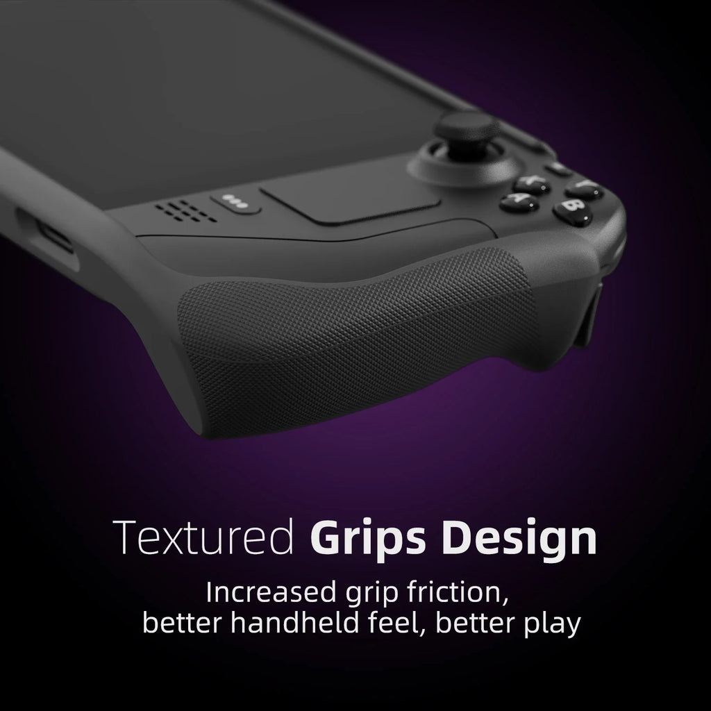 Skull & Co. GripCase SD Protective Case Standable Cover Soft Material Shell for Steam Deck EDC Case Carring Bag for Steam OLED