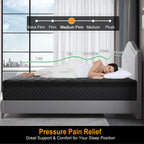 Bed Mattress Pocket Spring Gel Memory Foam Double Queen King Single 25cm