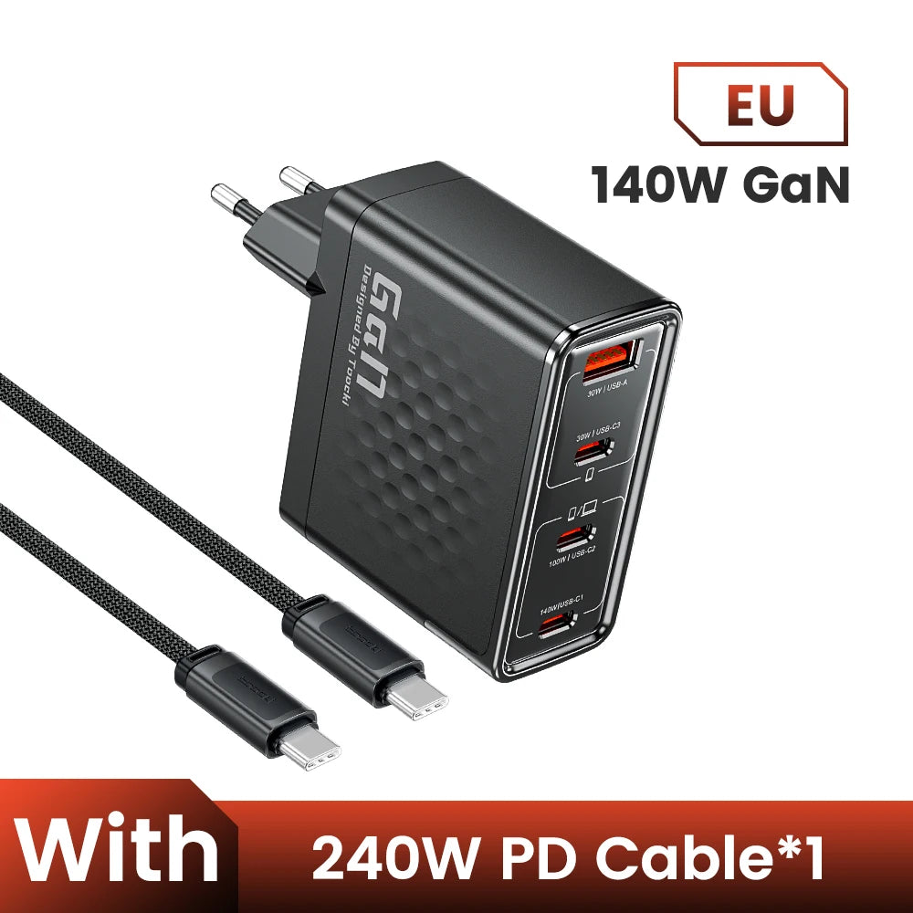 Toocki 140W GaN Charger Fast USB C Charger
