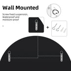 Decorative Mirrors Round Sunburst Wall Mirror Beveled Edge Glass Bathroom Vanity Mirror Hanging Accent Mirrors for Living Room