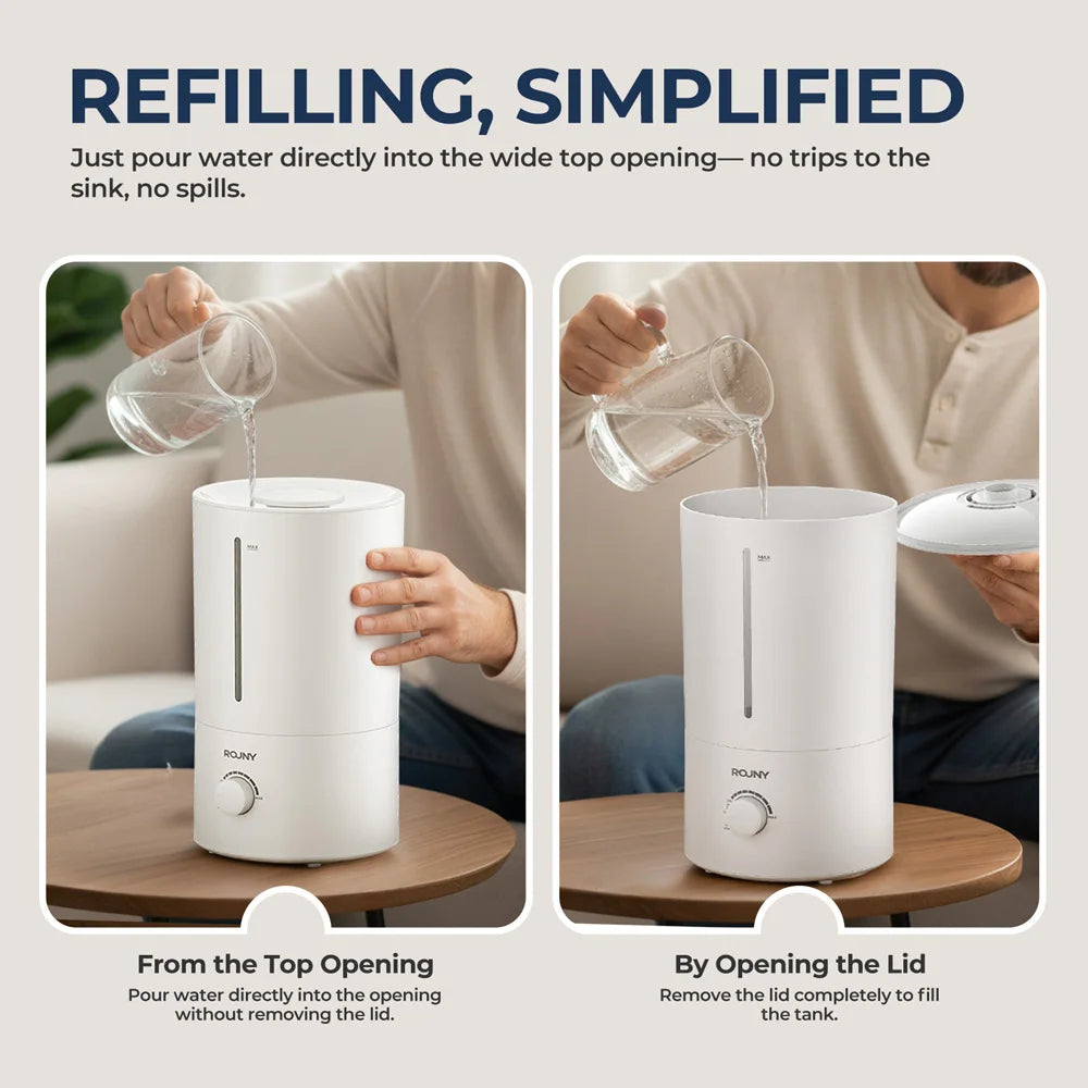 ROUNY Air Humidifier, 4L Large Capacity Ultrasonic Humidifier